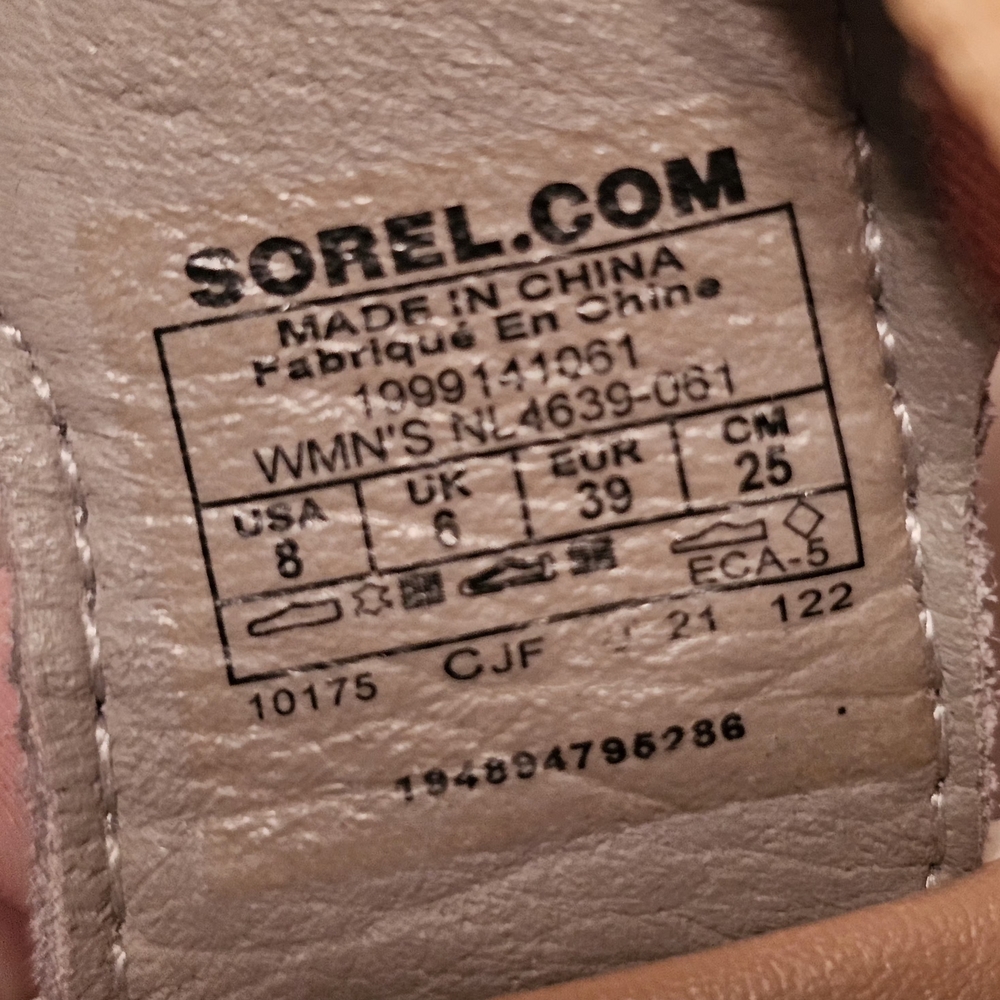 Sorel Cameron Sling Back Wedge sandals -Size 8 EUC - Picture 7 of 7